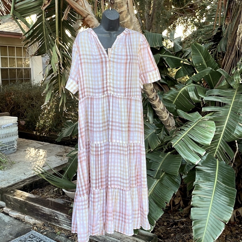 Croft and  barrow checked dress